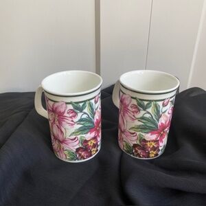 Royal Doulton "Expressions" Floribunda Fine Bone China Collectible Mugs
